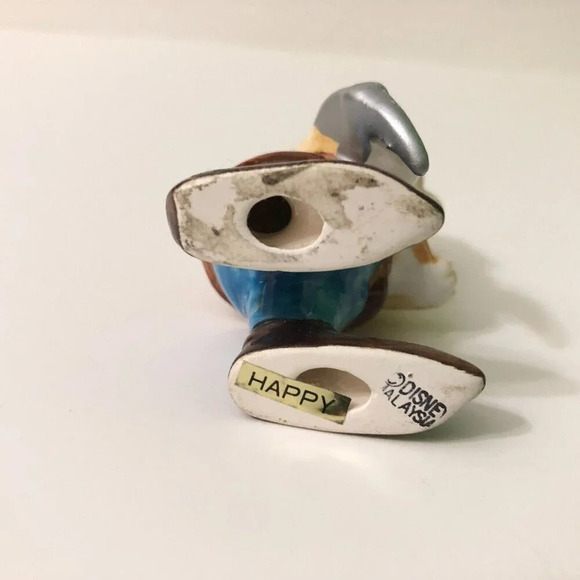 Vintage Disney Snow White Happy Dwarf with Axe Figurine 3 Inch Tall - Picture 7 of 16